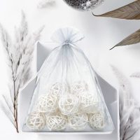 Sacchetti di organza 40 x 55 cm - argento Sacchetti argento / grigio