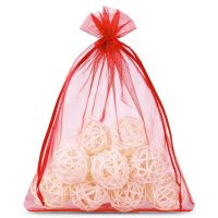 Sacchetti di organza 40 x 55 cm - rosso Saco grandi 40x55 cm