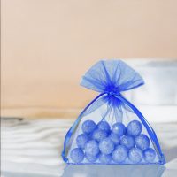 Sacchetti di organza 5 x 7 cm - blu Sacchetti blu