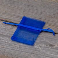 Sacchetti di organza 5 x 7 cm - blu Sacchetto di Natale