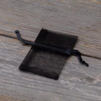 Sacchetti di organza 5 x 7 cm - nero Lavanda e fragranze essiccate