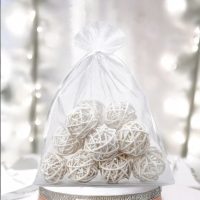 Sacchetti di organza 55 x 75 cm - bianco Sacchi di organza