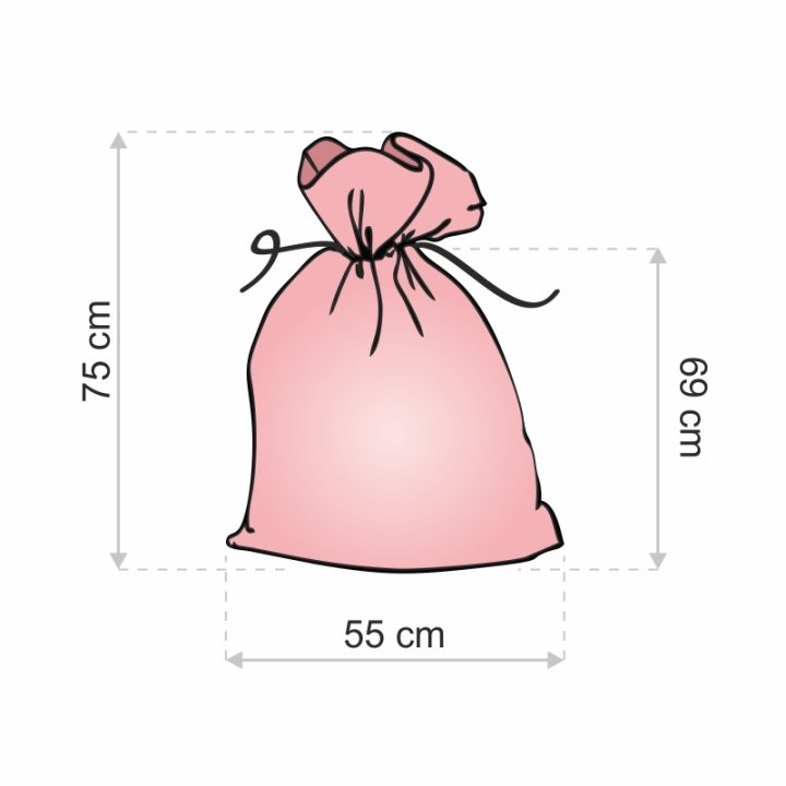 Sacchetti di organza 55 x 75 cm - bianco Sacchi con chiusura rapida e semplice