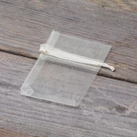 Sacchetti di organza 6 x 8 cm - avorio Sacchetti di organza