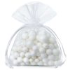 Sacchetti di organza 6 x 8 cm - bianco Sacchetti piccoli 6x8 cm