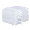 Sacchetti di organza 6 x 8 cm - bianco Regali per gli invitati