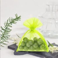 Sacchetti di organza 6 x 8 cm - neon verde Sacchetti verdi