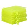 Sacchetti di organza 6 x 8 cm - neon verde Lavanda e fragranze essiccate