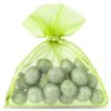 Sacchetti di organza 6 x 8 cm - verde Sacchetti piccoli 6x8 cm