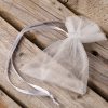 Sacchetti di organza 7 x 9 cm (SDB) - argento Sacchetti argento / grigio