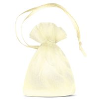 Sacchetti di organza 7 x 9 cm (SDB) - avorio Sacchetti ecrù