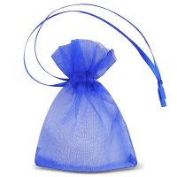 Sacchetti di organza 7 x 9 cm (SDB) - blu Sacchetti piccoli 7x9 cm