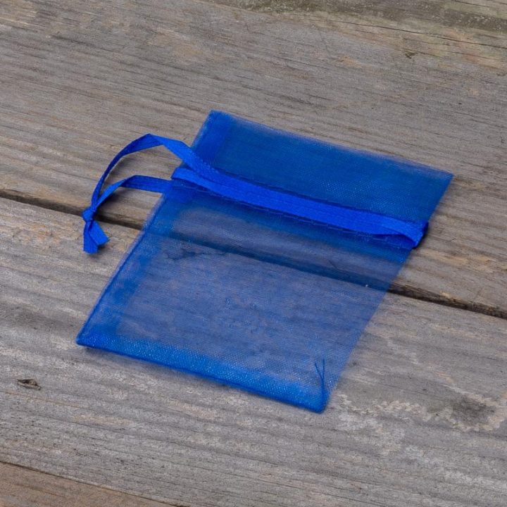 Sacchetti di organza 7 x 9 cm (SDB) - blu Lavanda e fragranze essiccate