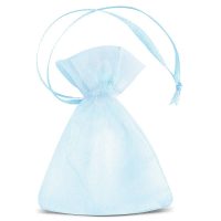 Sacchetti di organza 7 x 9 cm (SDB) - celeste Sacchetti celeste