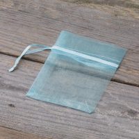 Sacchetti di organza 7 x 9 cm (SDB) - celeste Per bambini