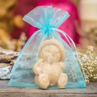 Sacchetti di organza 7 x 9 cm - celeste Lavanda e fragranze essiccate