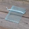 Sacchetti di organza 7 x 9 cm - celeste Baby Shower