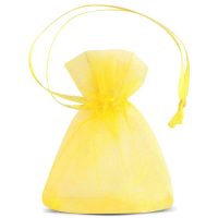 Sacchetti di organza 7 x 9 cm (SDB) - giallo Sacchetti gialli