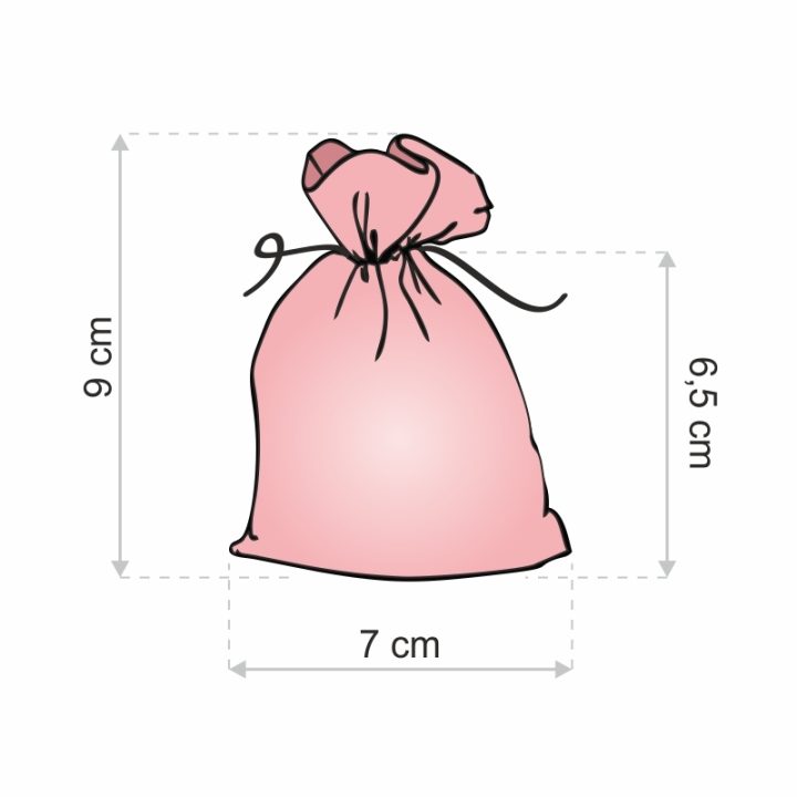 Sacchetti di organza 7 x 9 cm - lilla