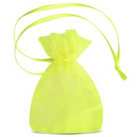 Sacchetti di organza 7 x 9 cm (SDB) - neon verde Sacchetti piccoli 7x9 cm