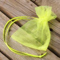 Sacchetti di organza 7 x 9 cm (SDB) - neon verde Sacchetti verdi