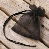 Sacchetti di organza 7 x 9 cm (SDB) - nero Sacchetti neri