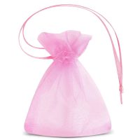 Sacchetti di organza 7 x 9 cm (SDB) - rosa Sacchetti rosa