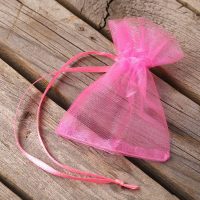 Sacchetti di organza 7 x 9 cm (SDB) - rosa Sacchetti piccoli 7x9 cm