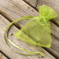 Sacchetti di organza 7 x 9 cm (SDB) - verde Sacchetti verdi