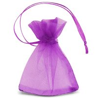 Sacchetti di organza 7 x 9 cm (SDB) - viola Sacchetti piccoli 7x9 cm