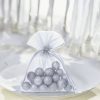 Sacchetti di organza 8 x 10 cm - argento Sacchetti piccoli 8x10 cm