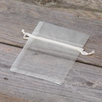 Sacchetti di organza 8 x 10 cm - avorio Regali per gli invitati