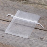 Sacchetti di organza 8 x 10 cm - bianco Regali per gli invitati