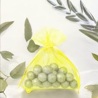 Sacchetti di organza 8 x 10 cm - giallo Sacchetti da matrimonio