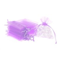 Sacchetti di organza 8 x 10 cm - lilla Lavanda e fragranze essiccate