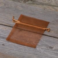 Sacchetti di organza 8 x 10 cm - marrone Lavanda e fragranze essiccate