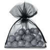Sacchetti di organza 8 x 10 cm - nero Sacchetti da matrimonio