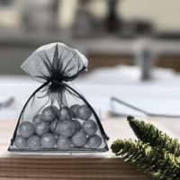 Sacchetti di organza 8 x 10 cm - nero Halloween