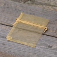 Sacchetti di organza 8 x 10 cm - oro Saponette