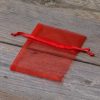 Sacchetti di organza 8 x 10 cm - rosso Sacchetto di Natale