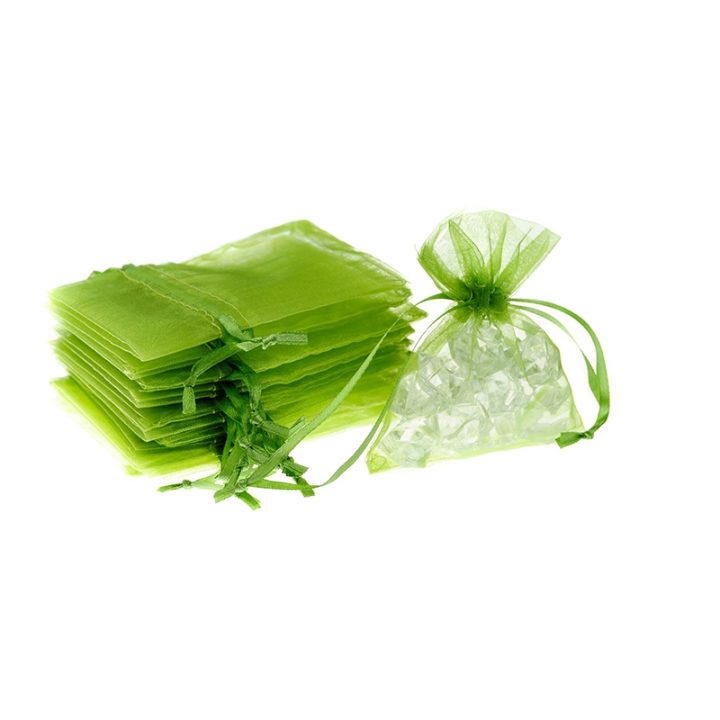 Sacchetti di organza 8 x 10 cm - verde Sacchetti piccoli