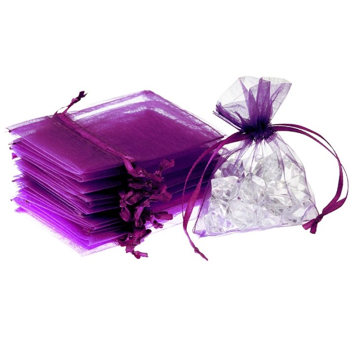 Sacchetti di organza 8 x 10 cm - viola Sacchetti piccoli