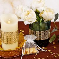 Sacchetti di organza 9 x 12 cm - bianco Courses et stockage dans la cuisine