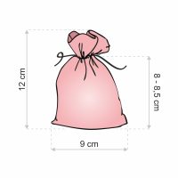 Sacchetti di organza 9 x 12 cm - bianco Pasqua