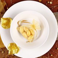 Sacchetti di organza 9 x 12 cm - bianco Battesimo