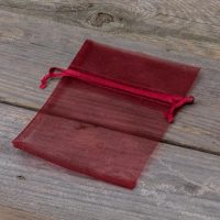 Sacchetti di organza 9 x 12 cm - bordeaux Lavanda e fragranze essiccate