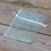 Sacchetti di organza 9 x 12 cm - celeste Baby Shower