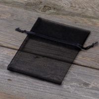 Sacchetti di organza 9 x 12 cm - nero Halloween