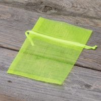 Sacchetti di organza 9 x 12 cm - neon verde Pasqua