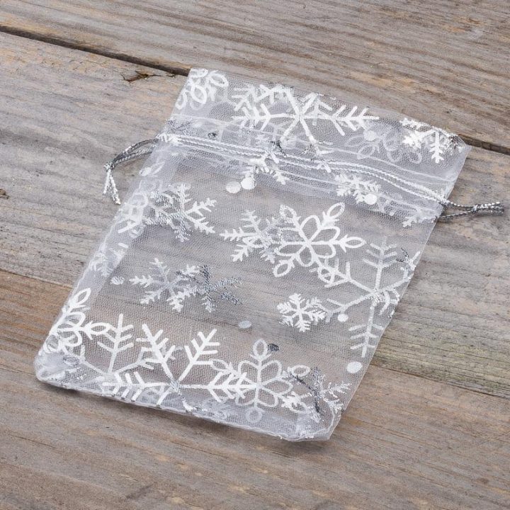 Sacchetti di organza 9 x 12 cm - Natale / 2 Feste e occasioni speciali